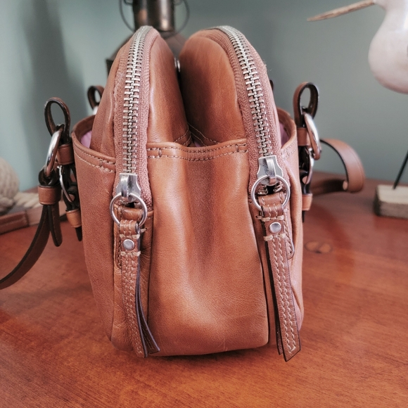 Coach Bonnie 12695 Satchel British Tan Leather Shoulder Bag Y2K - Picture 4 of 16